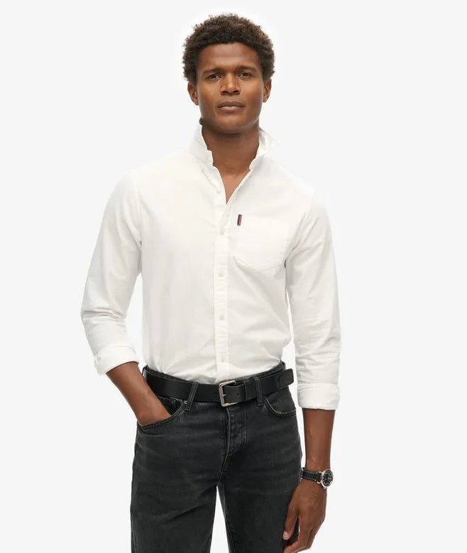 Superdry Organic Cotton Oxford Shirt White