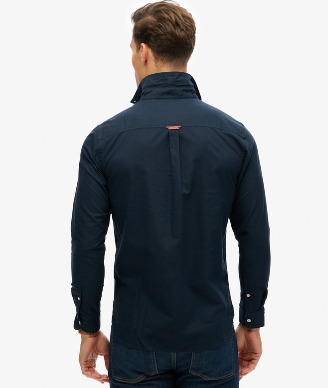 Superdry Essentials Organic Cotton Oxford Shirt Navy