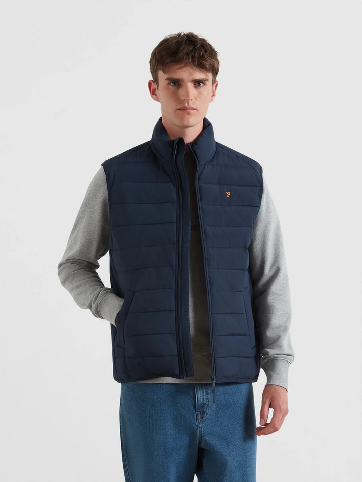Farah Kennedy Gilet Wadded Navy