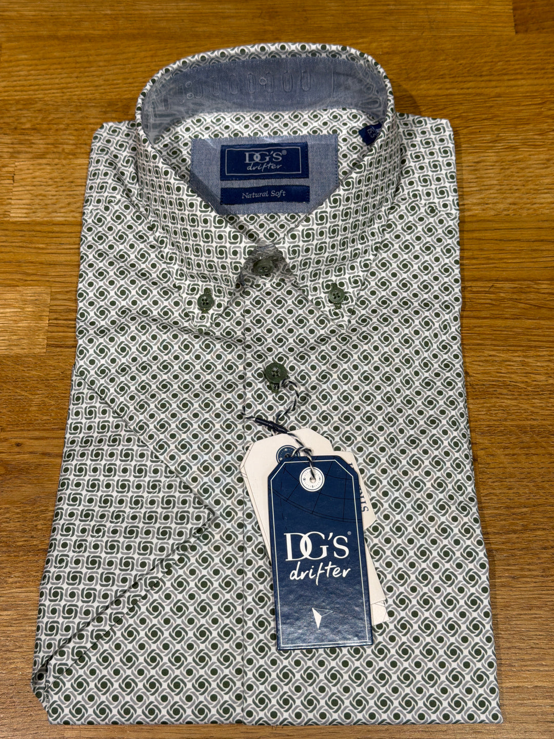 DG's Drifter Short Sleeve Casual Shirt Green