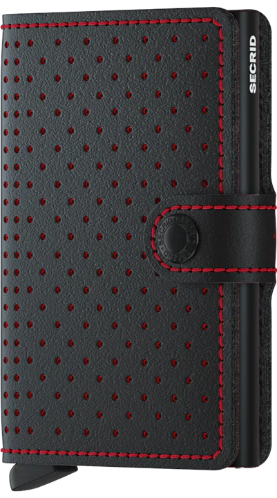 Secrid Miniwallet Perforated Black-Red image 1
