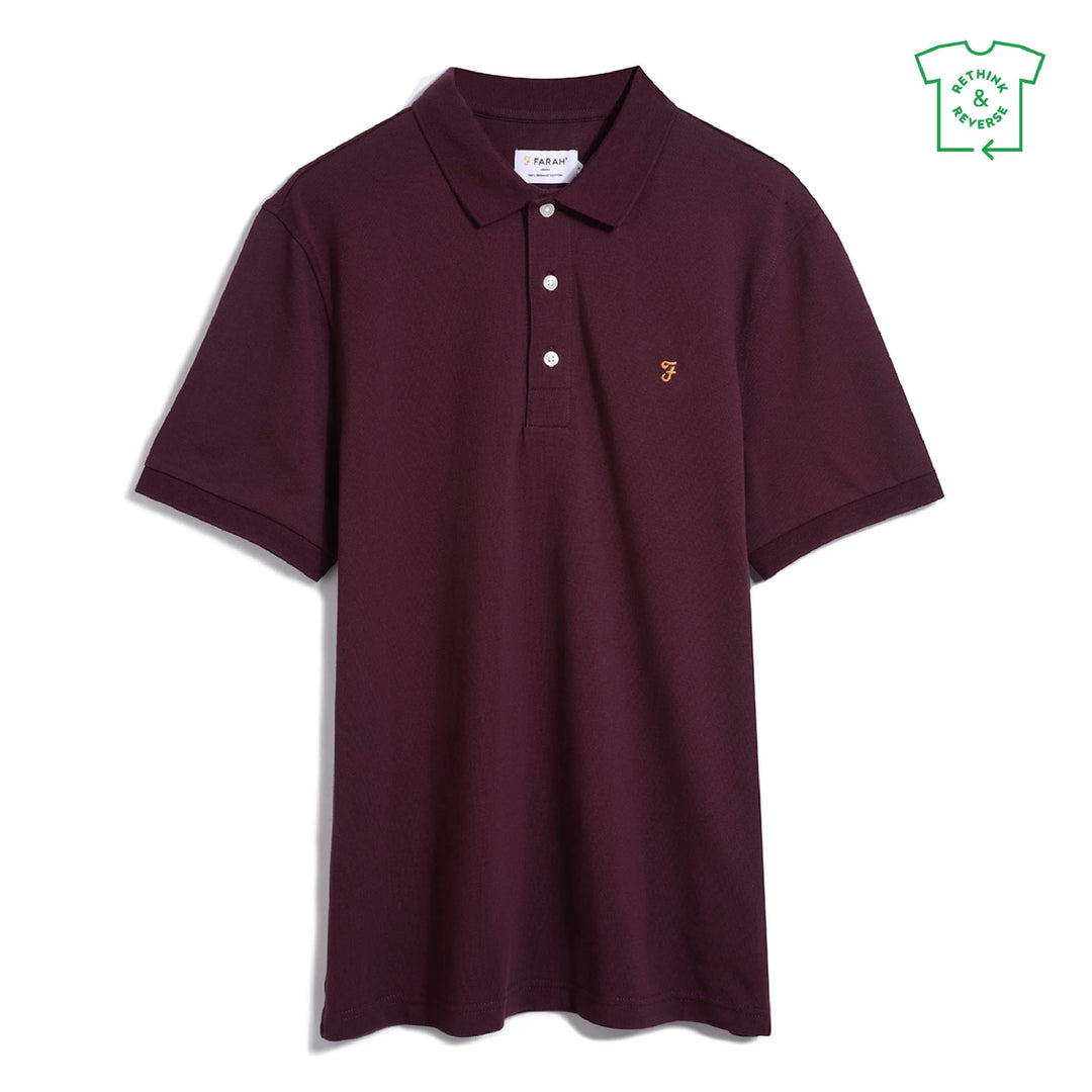 Farah Forester Textured Polo Indigo