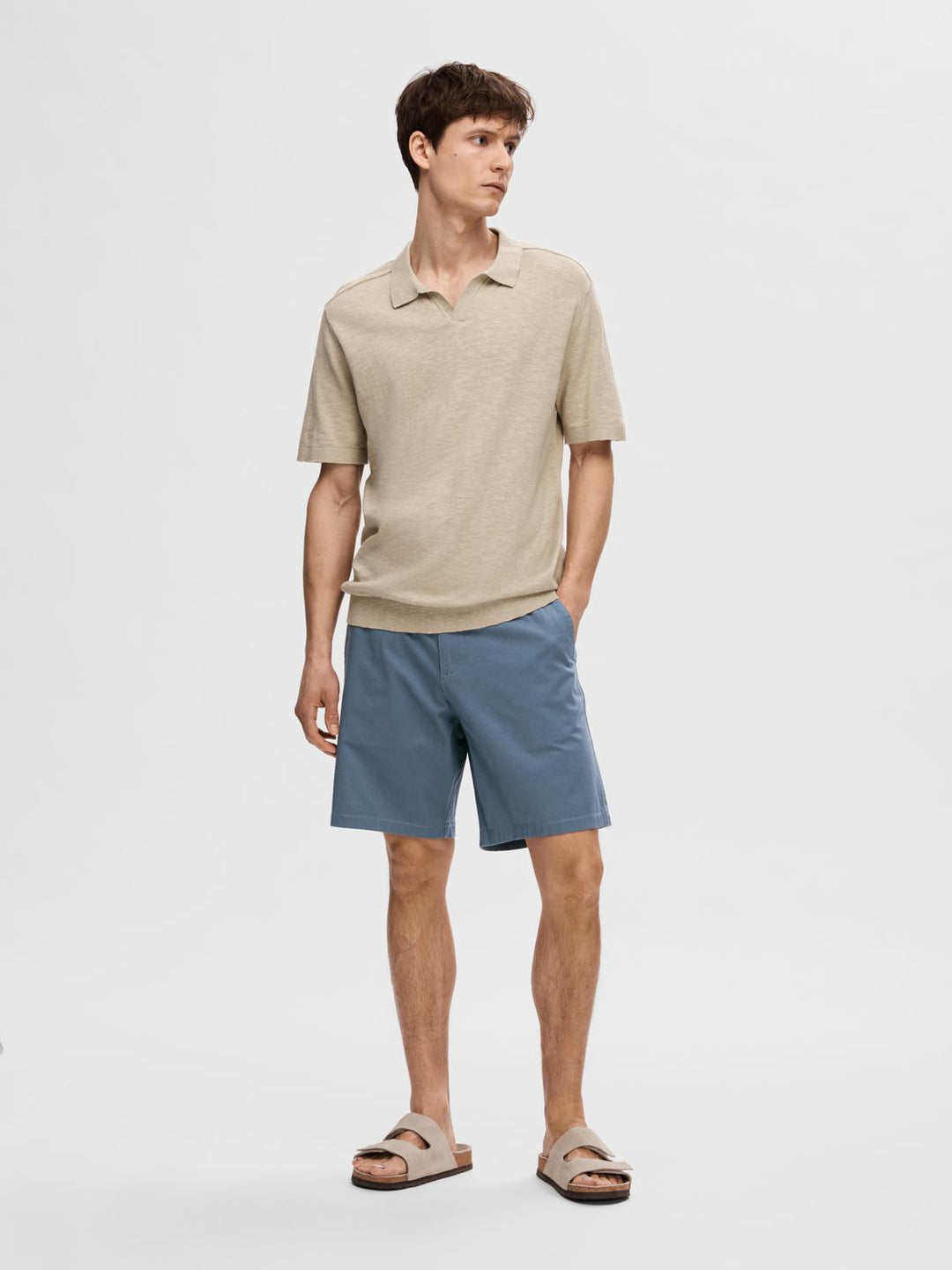 Selected Homme Chino Shorts Blue image 4