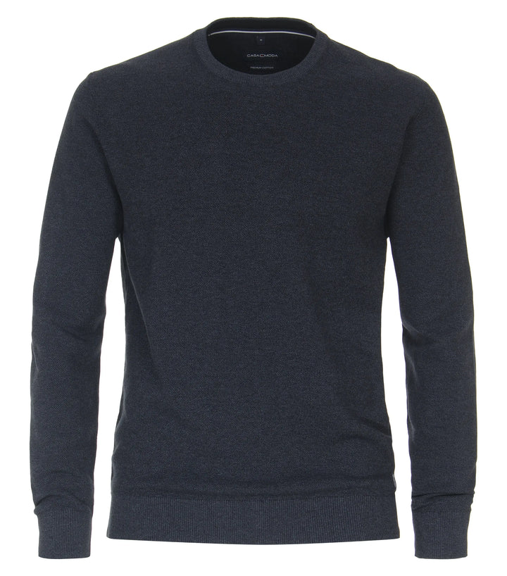 Casa Moda Crew Neck Sweater Thunder Storm image 0