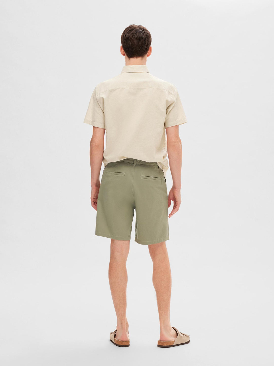 Selected Homme Chino Shorts Vetiver image 3