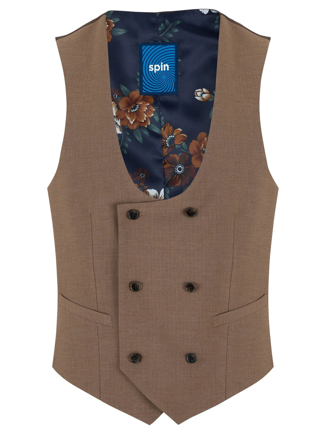 Spin Beige Trey Waistcoat image 0