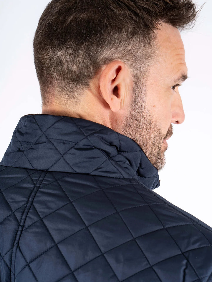 Pre End Harald Quilted Jacket Navy