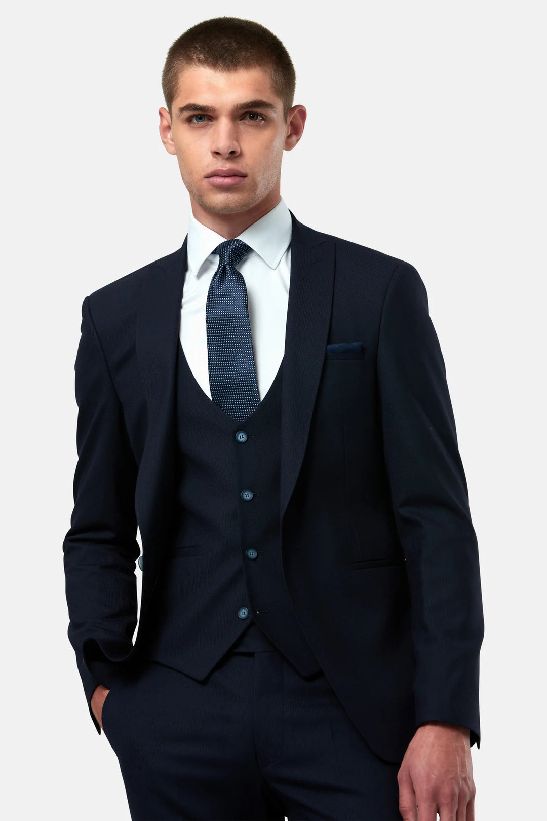 Benetti Antoine Navy 3 Piece Suit