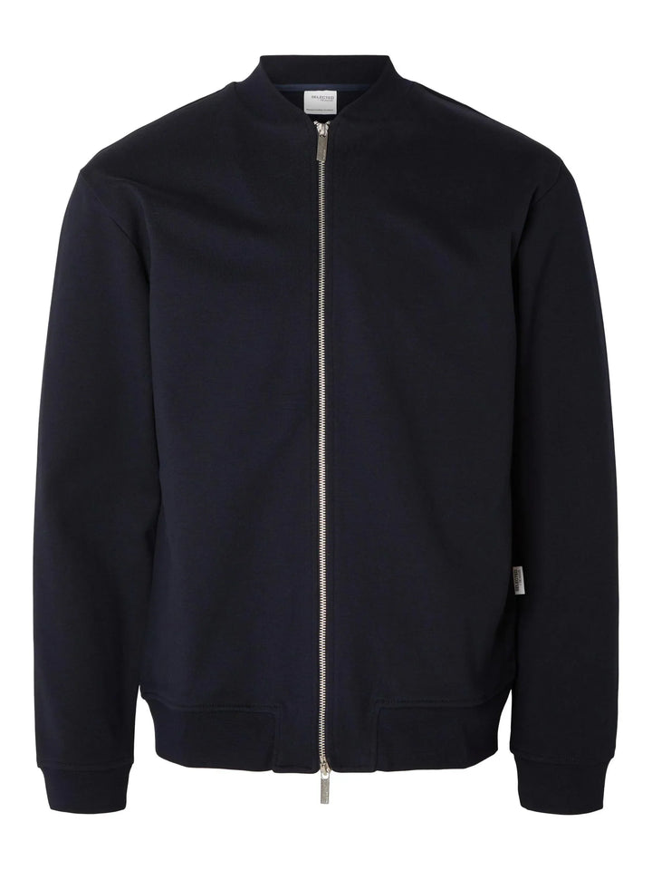 Selected Homme Bomber Sweat Jacket Navy image 1