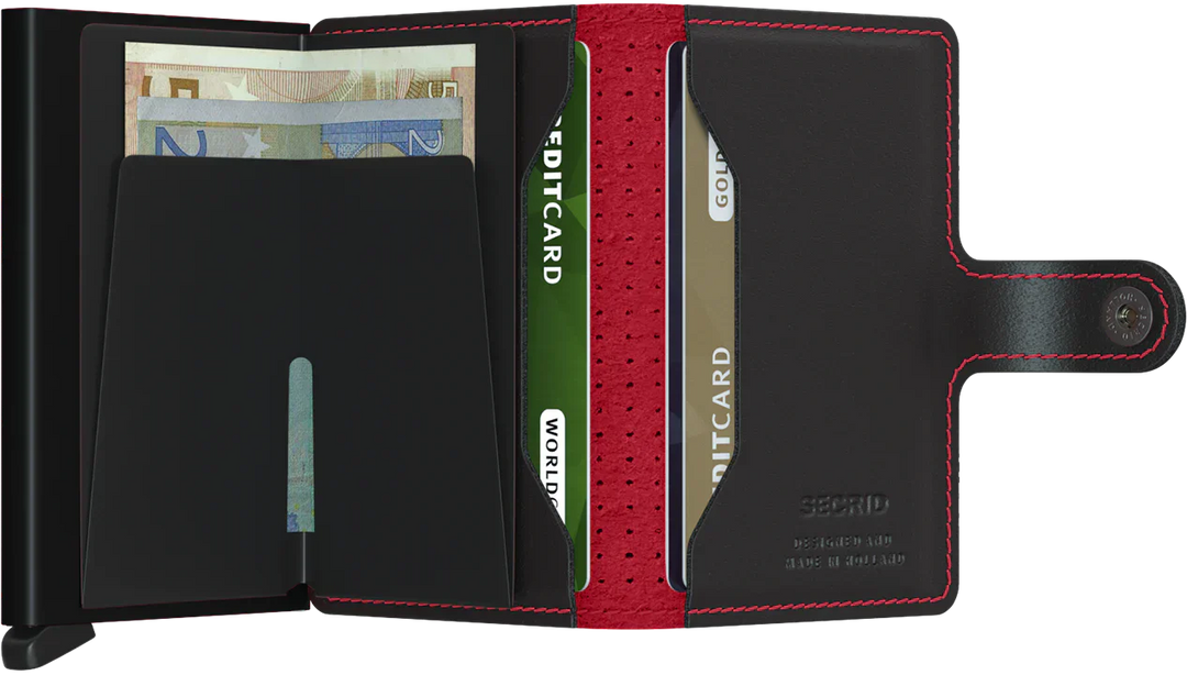 Secrid Miniwallet Perforated Black-Red image 4