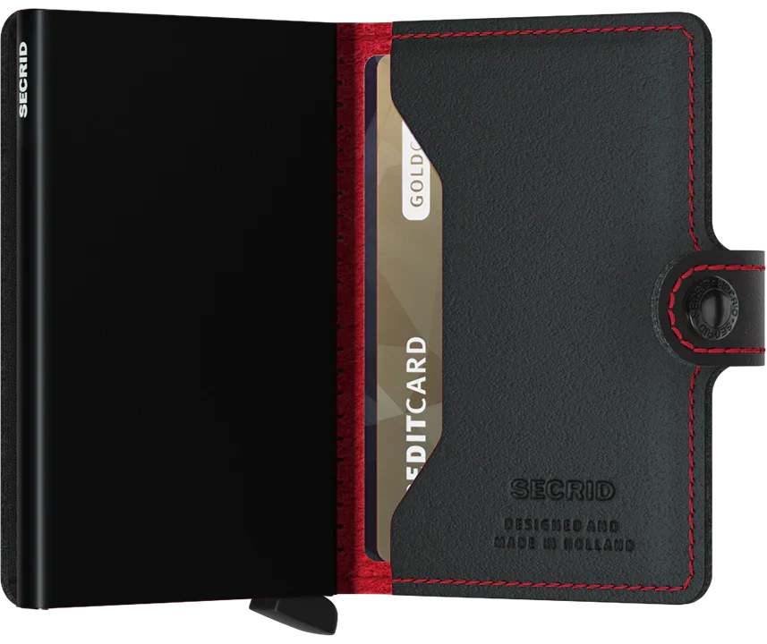 Secrid Miniwallet Perforated Black-Red image 3
