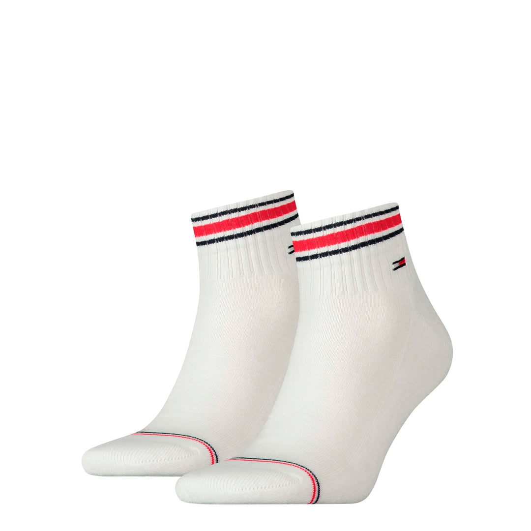 Tommy Hilfiger 2PK Iconic Quarter Socks White