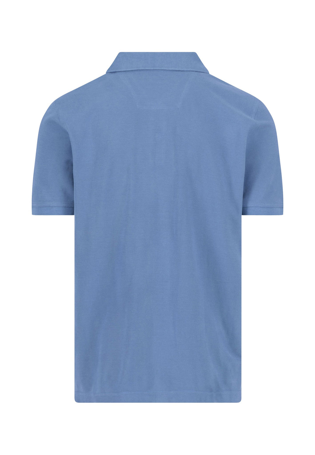 Fynch Hatton Cotton Polo Shirt With a Classic Collar Pacific