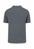 Fynch Hatton Cotton polo shirt with a classic collar Asphalt