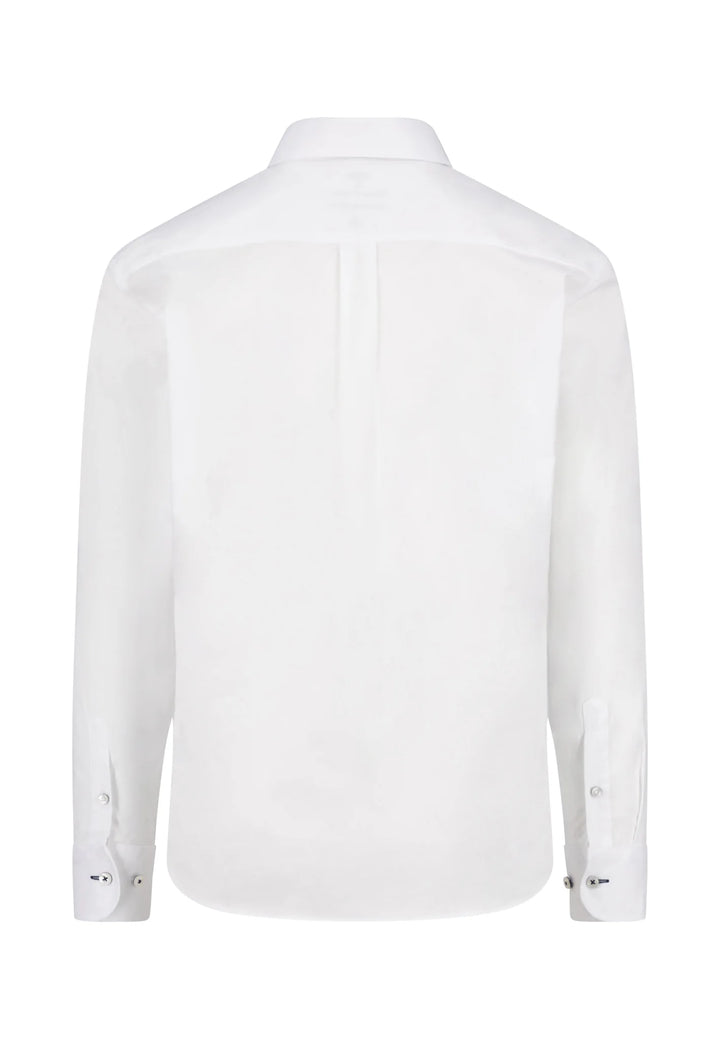 Fynch Hatton Cotton Oxford shirt with button-down collar White