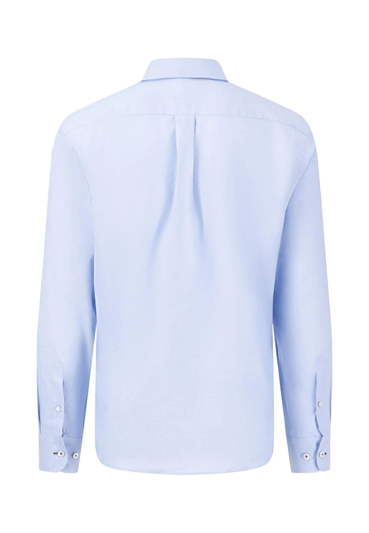 Fynch Hatton Cotton Oxford shirt with button-down collar Light Blue