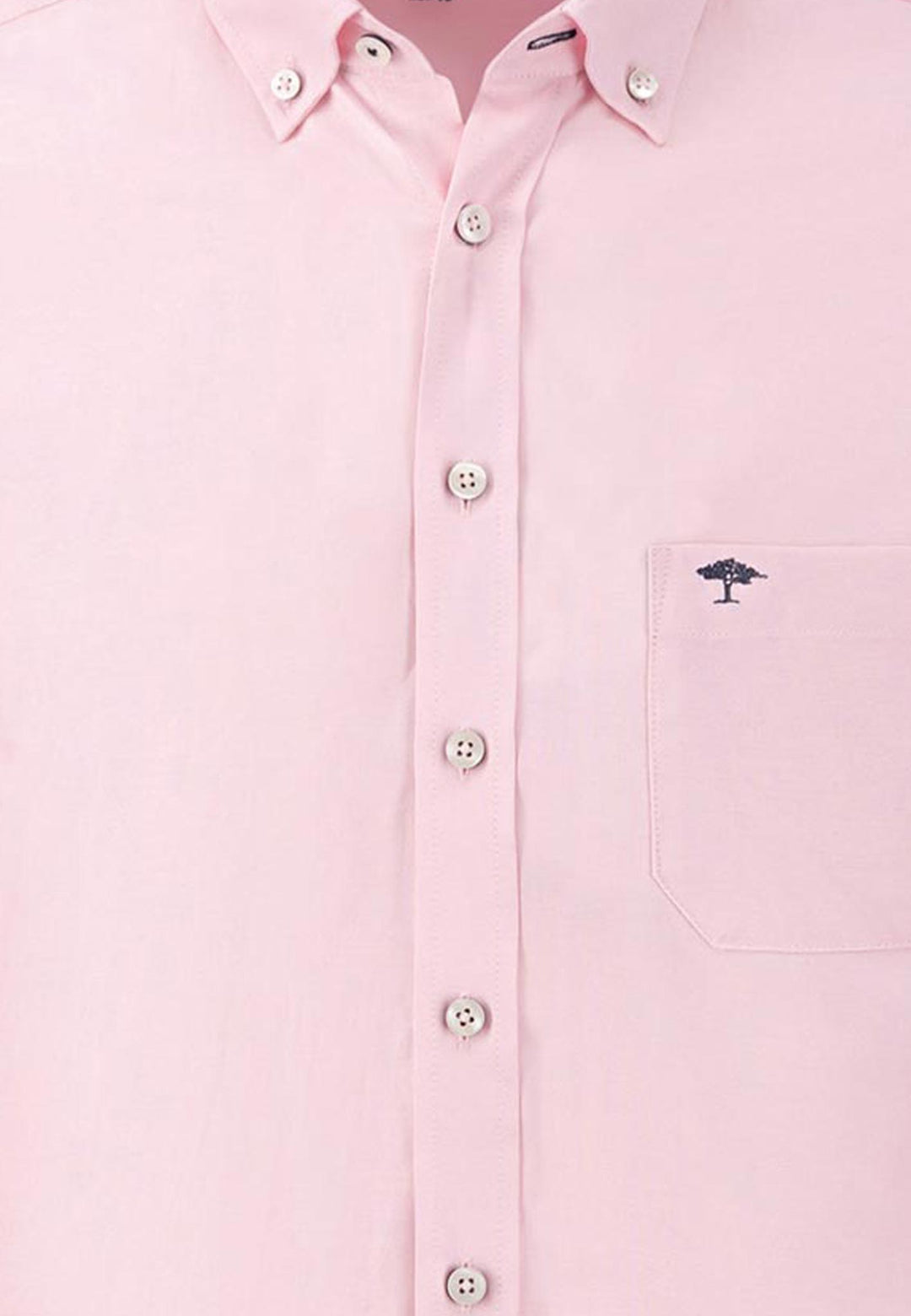 Fynch Hatton Cotton Oxford shirt with button-down collar Pink