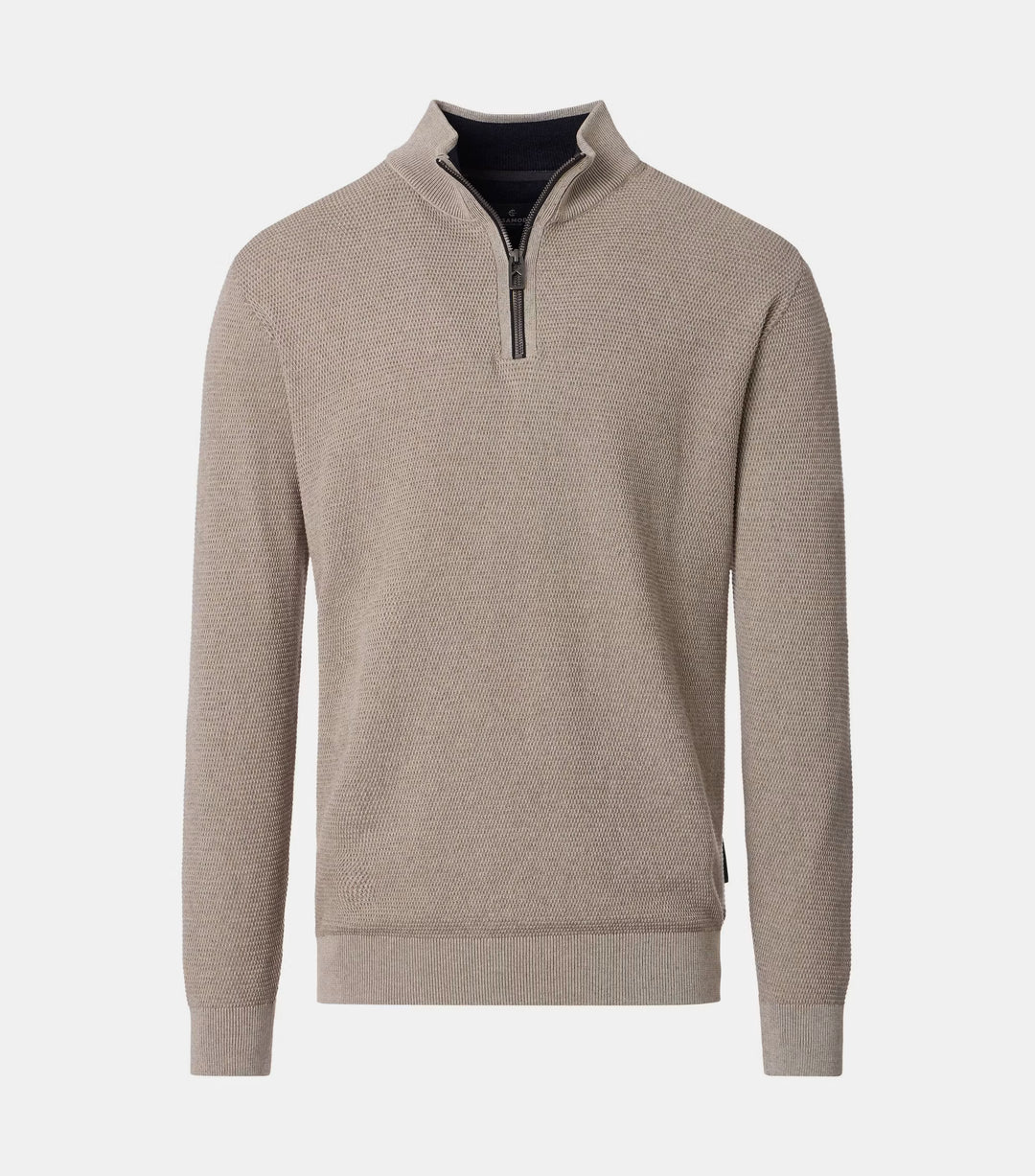 Casa Moda Half Zip Sweatshirt Brindle