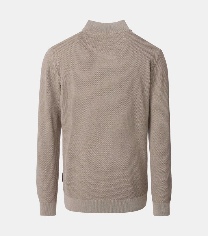 Casa Moda Half Zip Sweatshirt Brindle