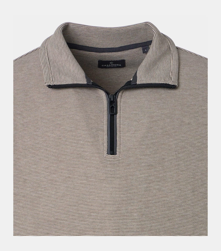 Casa Moda Sweatshirt Zip Beige