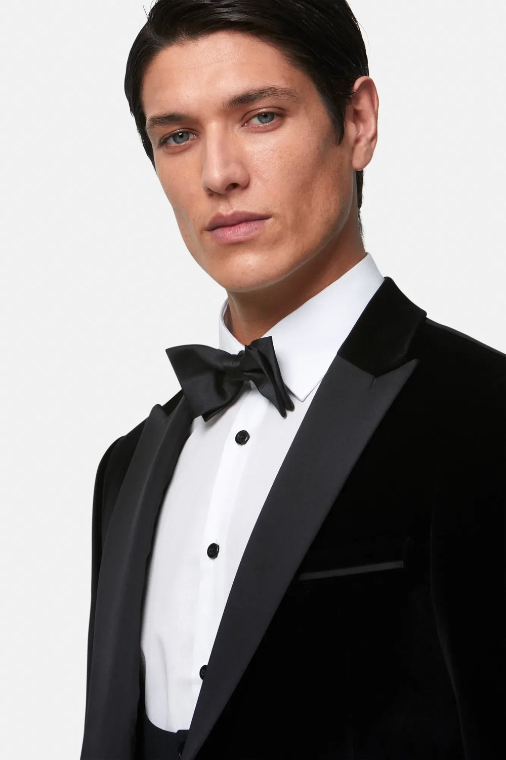 Benetti James Black Low Scoop Waistcoat image 1