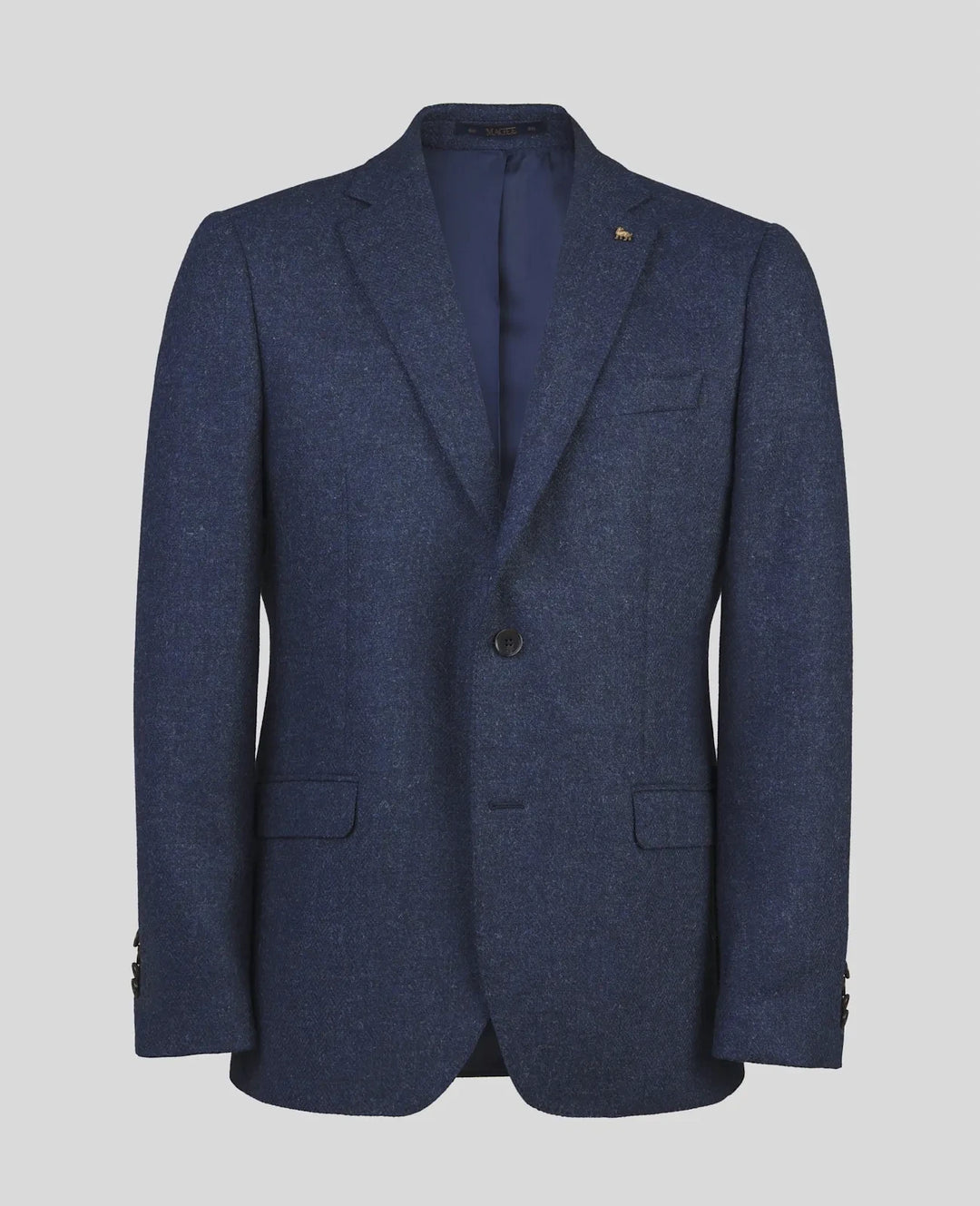 Magee Ennis Tweed Blazer Herringbone Blue