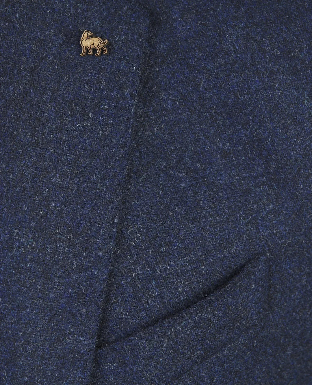 Magee Ennis Tweed Blazer Herringbone Blue