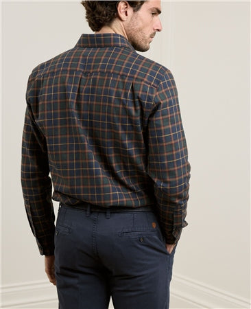 Magee Tullagh Cotton Shirt in Winter Plaid