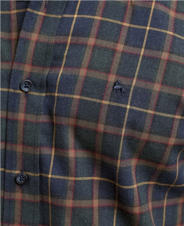 Magee Tullagh Cotton Shirt in Winter Plaid