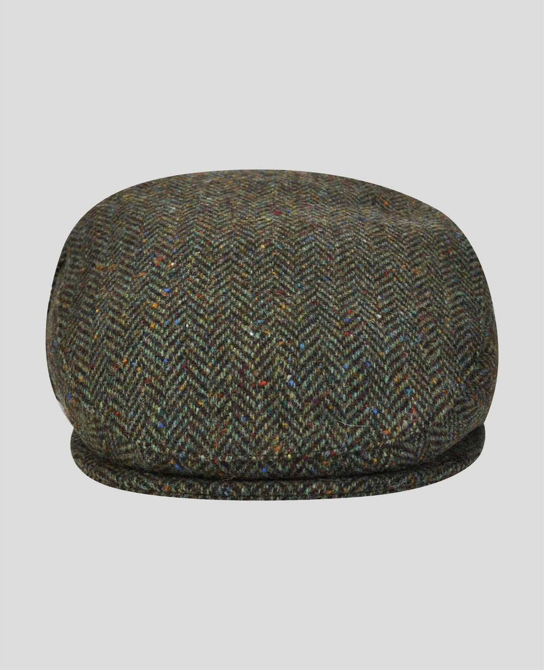 Magee Donegal Tweed Flat Cap in Deep Green