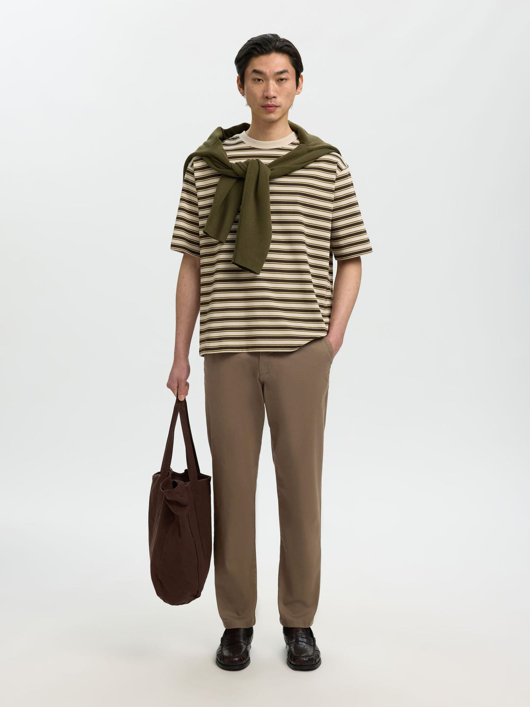 Selected Homme New Miles Slim Fit Chino Chocolate Chip