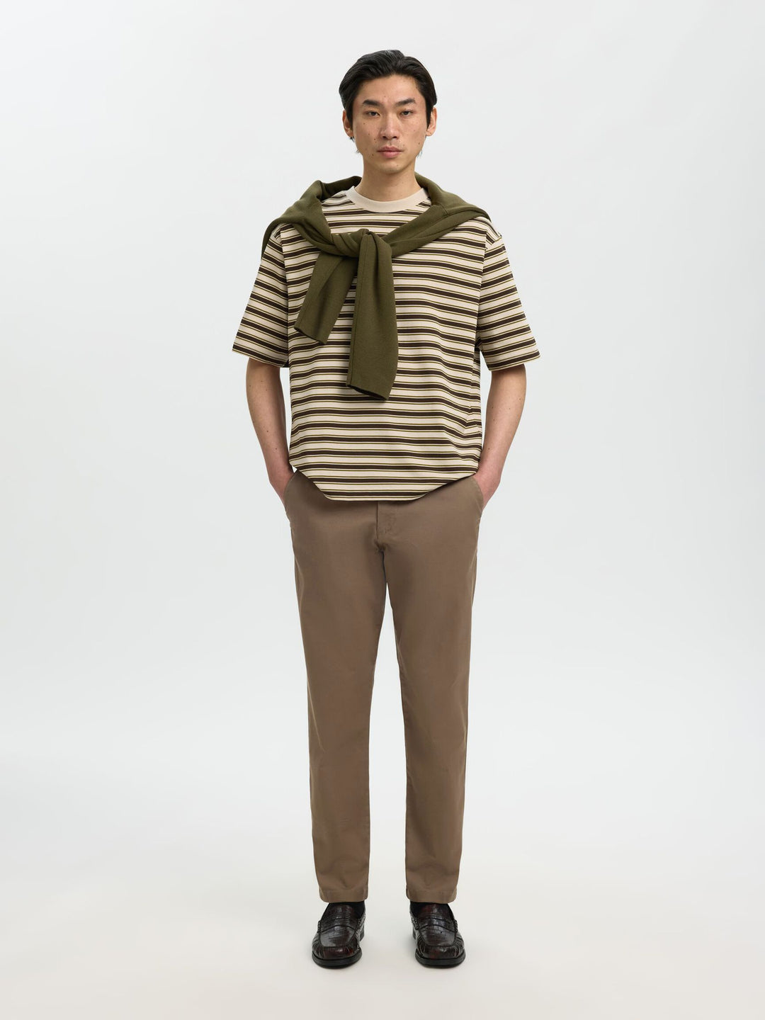 Selected Homme New Miles Slim Fit Chino Chocolate Chip