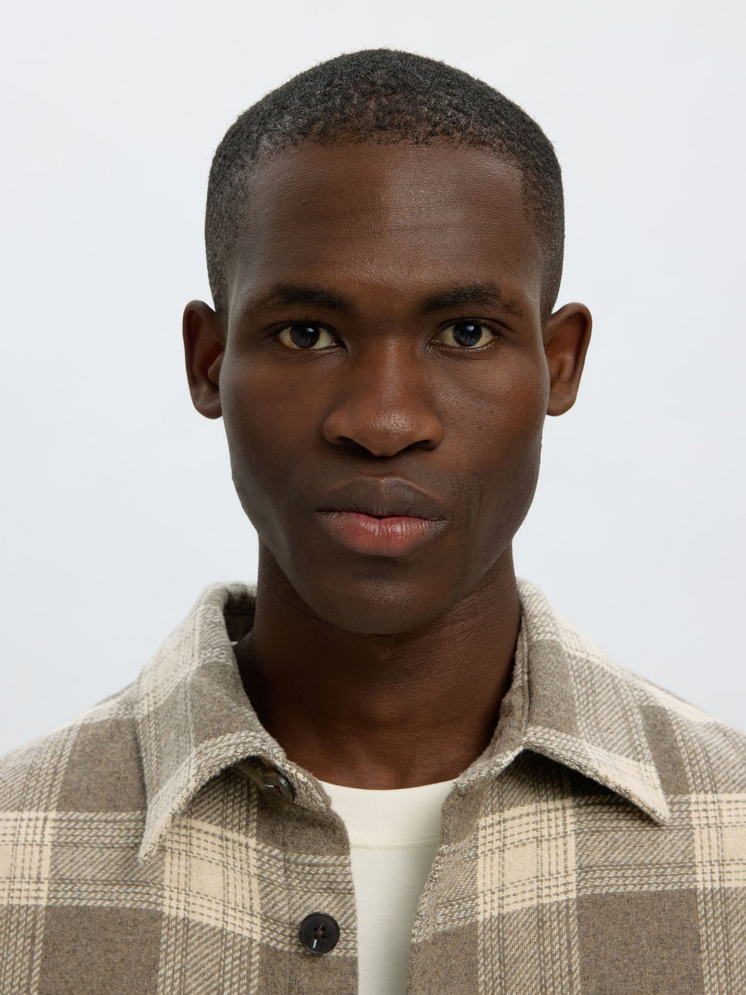 Selected Homme Pablo Wool-Blend Overshirt Oatmeal