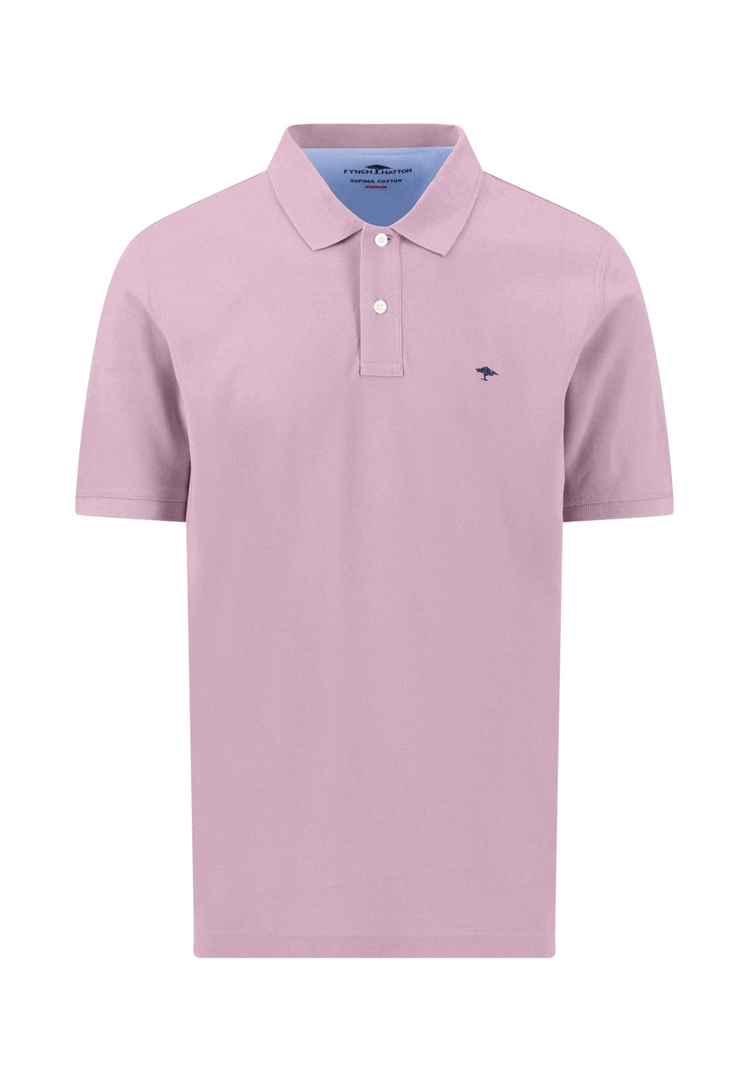 Fynch Hatton Premium Cotton Polo Shirt Magnolia