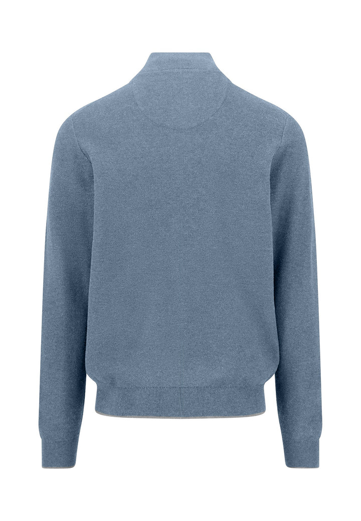 Fynch Hatton Troyer Button Knit Air Blue