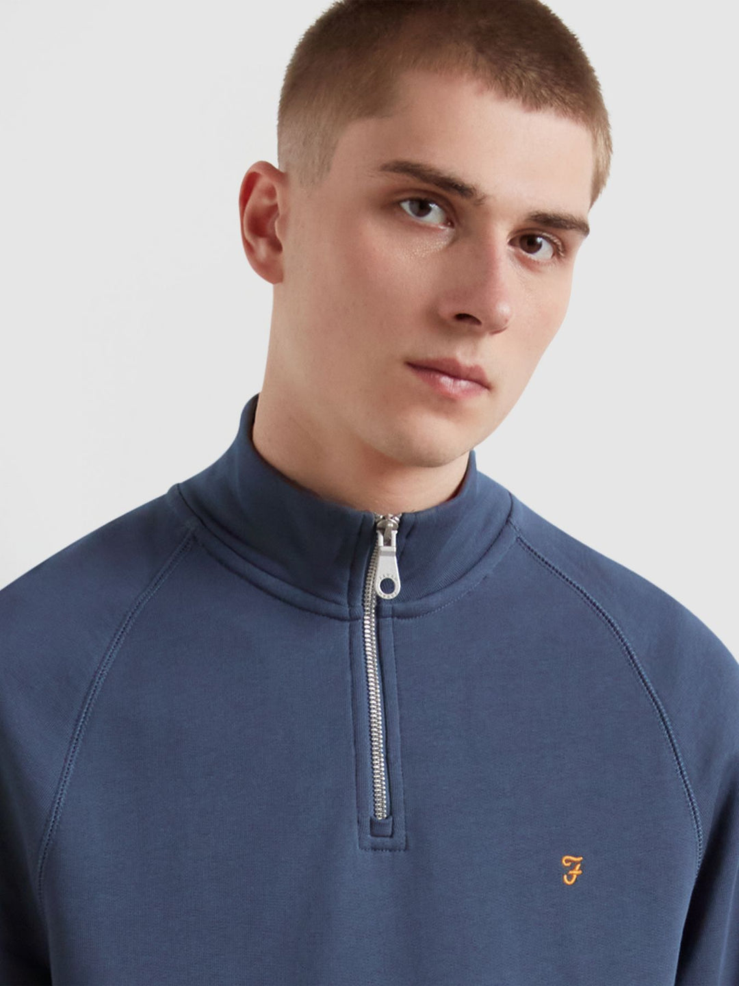 Farah Jim 1/4 Zip Sweatshirt River Bed