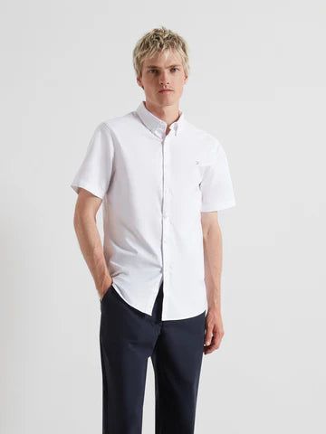 Farah Brewer Short Sleeve Shirt White