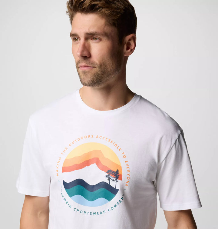 Columbia Path Lake Graphic Tee Shirt White
