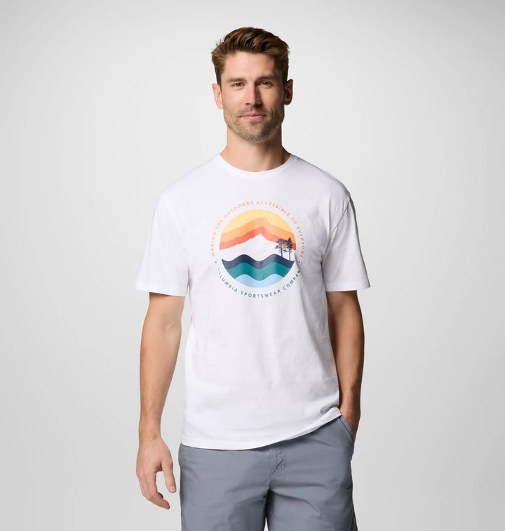 Columbia Path Lake Graphic Tee Shirt White