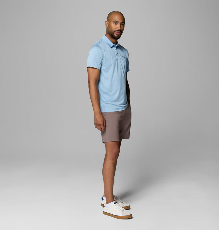 Columbia Hike Technical Polo Ripple Blue Heather