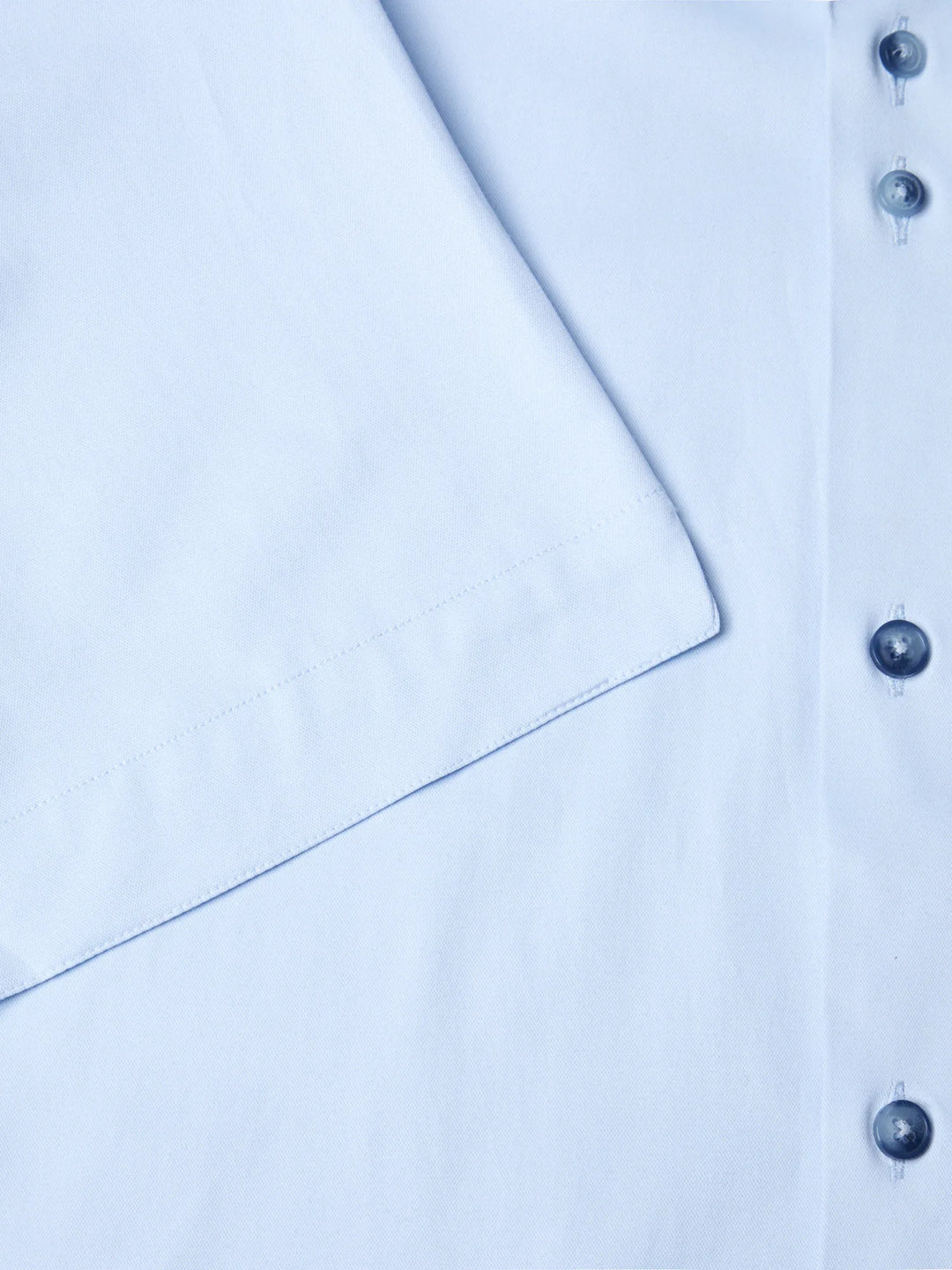 Remus Uomo Short Sleeve Semi-Formal Shirt Light Blue