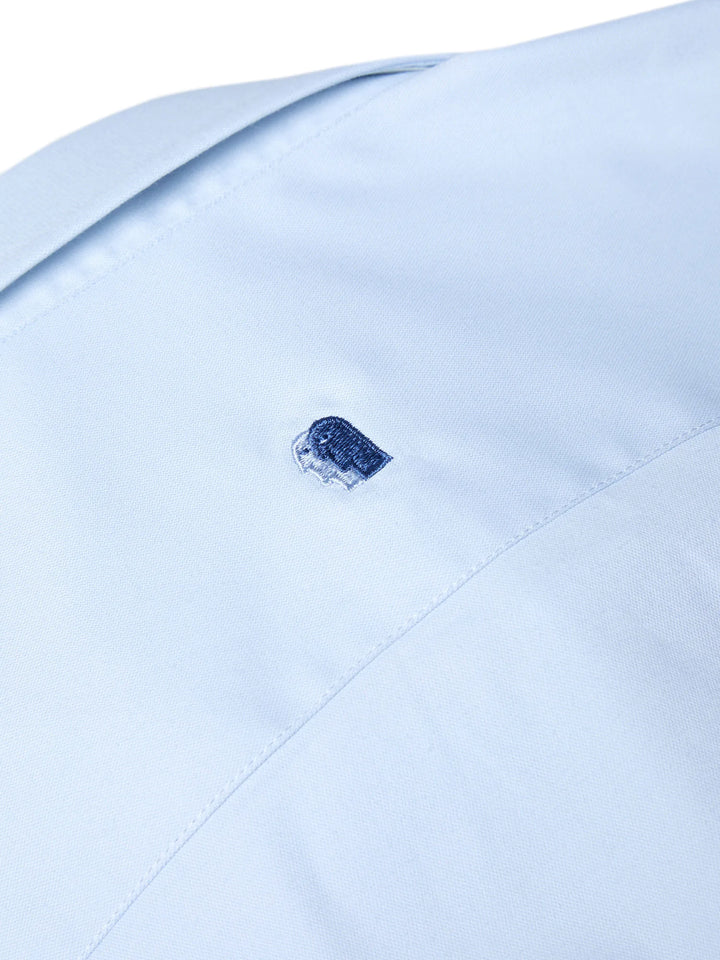 Remus Uomo Short Sleeve Semi-Formal Shirt Light Blue