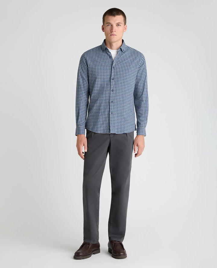 Remus Uomo Tapered Fit Blue Casual Shirt