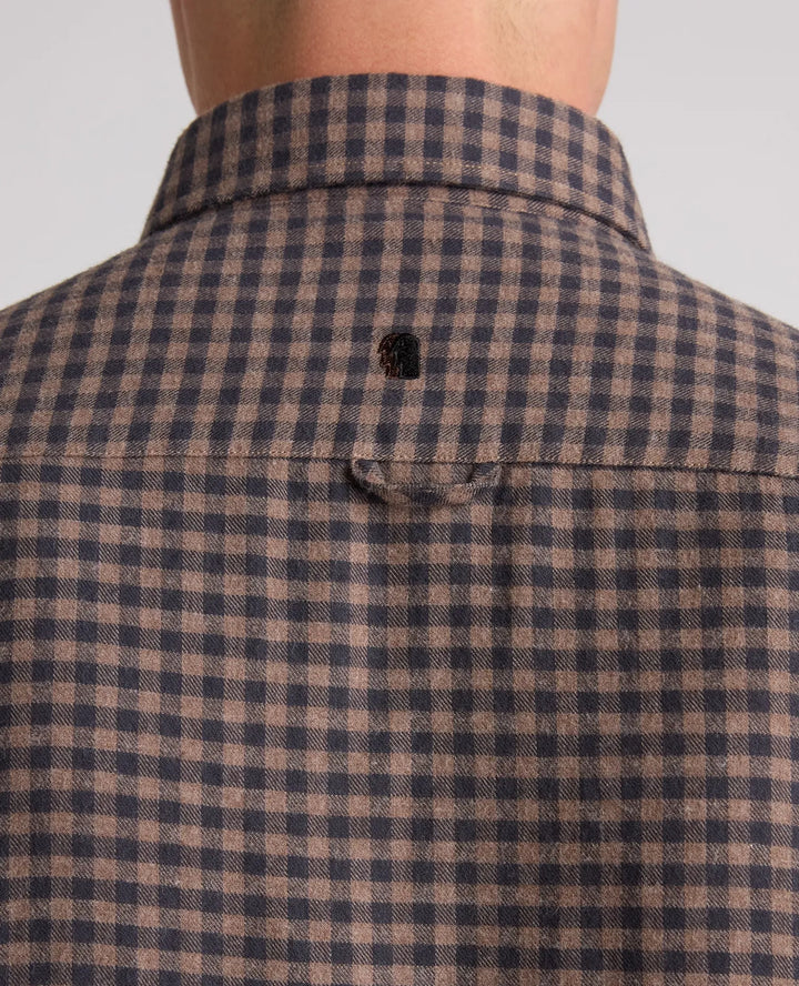 Remus Uomo Tapered Fit Brown Casual Shirt