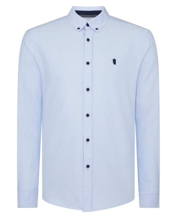 Remus Uomo Slim Fit Oxford Shirt Sky Blue