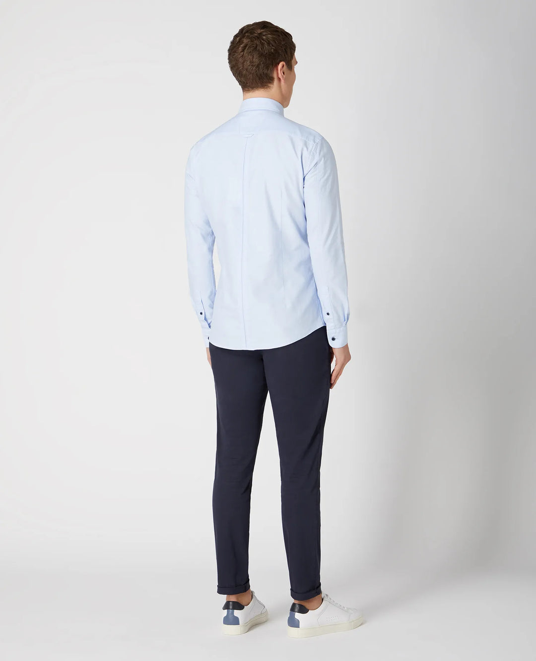 Remus Uomo Slim Fit Oxford Shirt Sky Blue