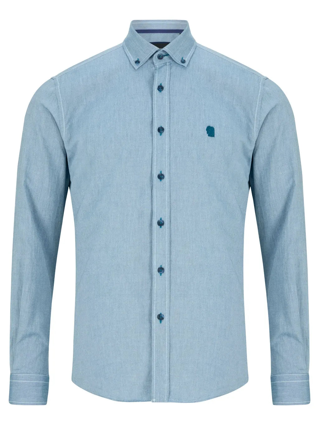 Remus Uomo Tapered Fit Oxford Shirt Blue