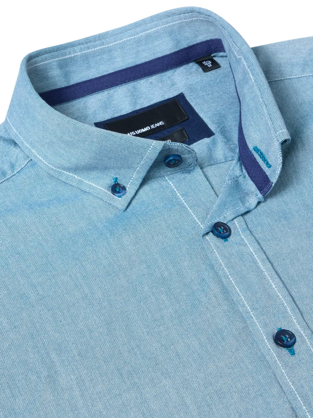 Remus Uomo Tapered Fit Oxford Shirt Blue