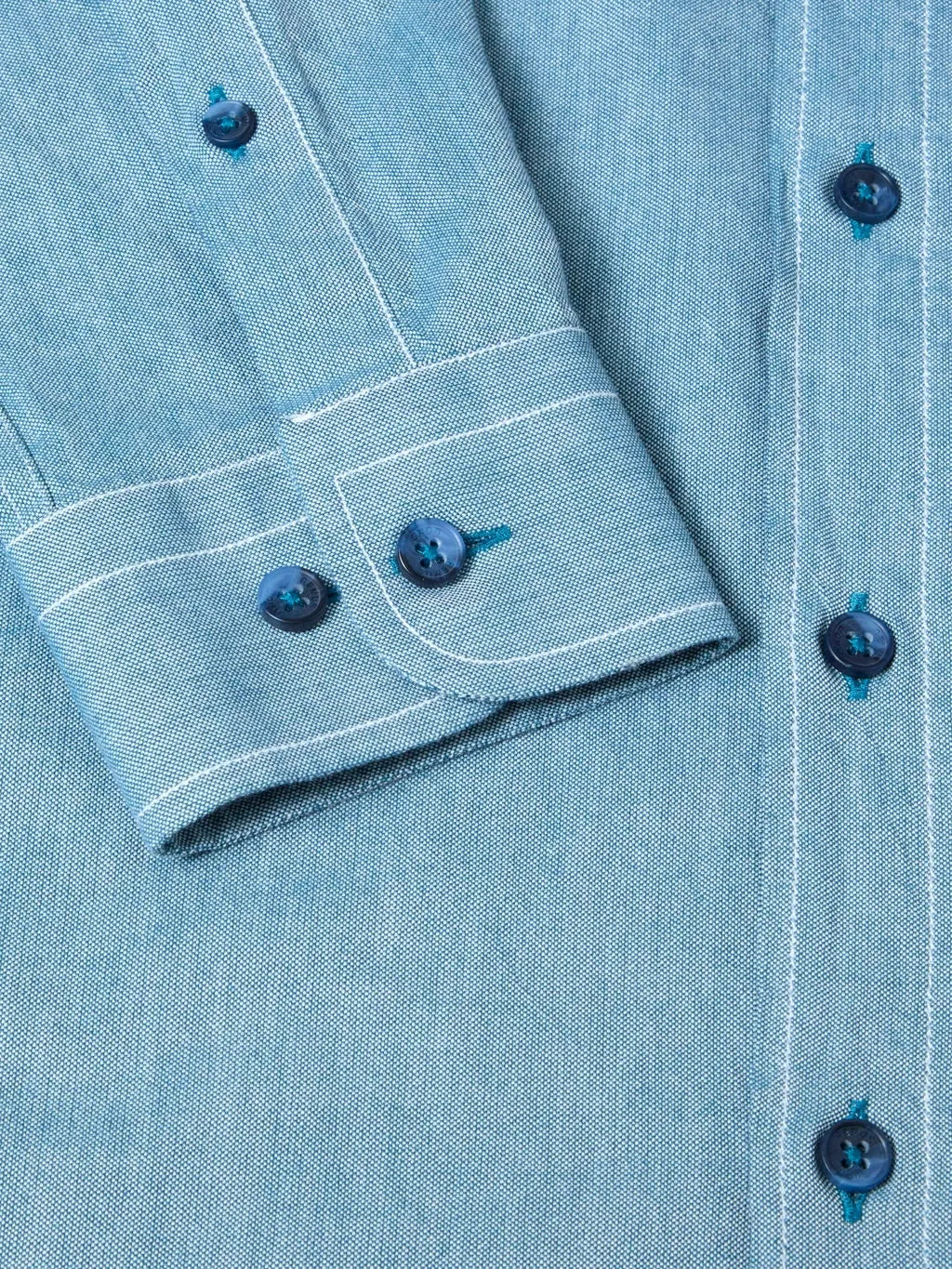 Remus Uomo Tapered Fit Oxford Shirt Blue