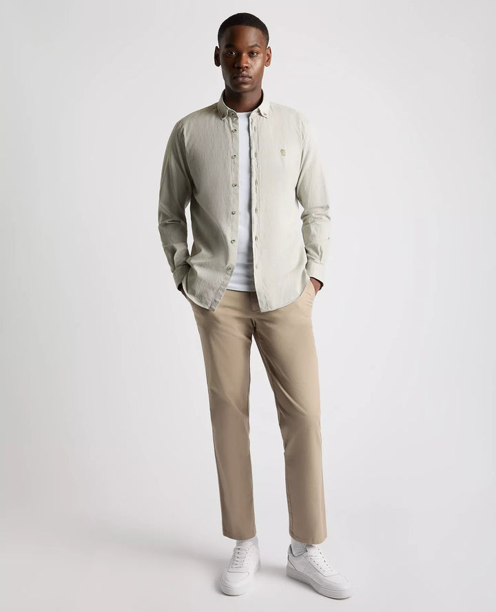 Remus Uomo Tapered Fit Oxford Shirt Light Green